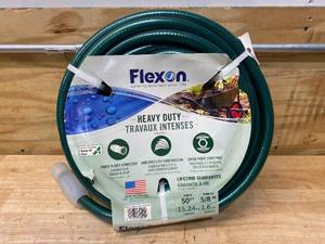 FLEXON FXG5850 58-Inch x 50-Foot Heavy Duty 5-Ply Forever Garden Hose