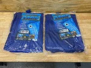 Lot of 2- All Purpose Tarps (10 x 12)