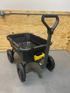 GORILLA CARTS 7GCG-NF 7 Cu. Ft. Heavy-Duty Poly Garden Dump Cart with No-Flat Tires