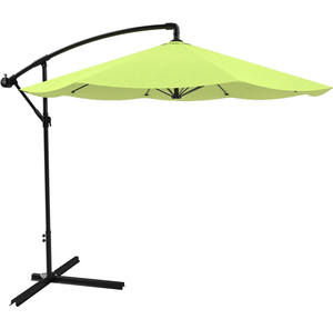 PURE GARDEN Offset 10 Foot Aluminum Hanging Patio Umbrella