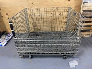 Warehouse Storage Cage on Casters