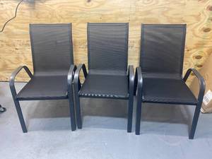 Lot of 3 Outdoor Patio Chairs