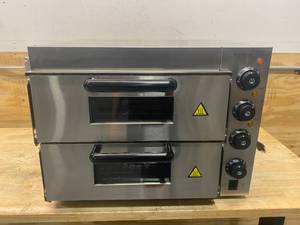 VEVOR Commercial Pizza Oven Countertop, 14 Double Deck Layer, 110V 1950W Stainless Steel Electric Pizza Oven