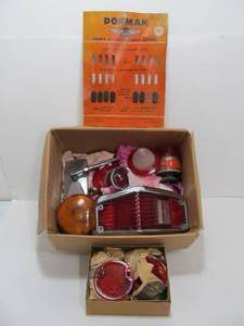 lot 35 image: Nice Group of Vintage Auto Headlights Taillights etc 
