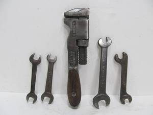 lot 45 image: Group of Antique Wrenches - Ford, Fordson etc
