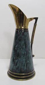 lot 58 image: Vintage Signed DAYAGI Israel Brass CarafeEwer