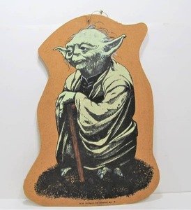 lot 71 image: Vintage 1980 Large YODA Star Wars Cork Board 