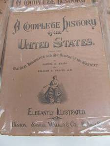 lot 125 image: Group of Antique Complete History of The United States Books