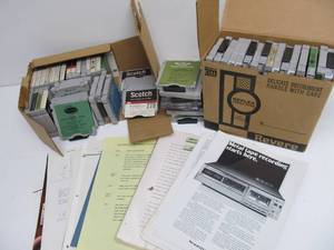 lot 138 image: Lot of Vintage 3M Pre-Production Audio Cartridges & Inter-Office Paperwork