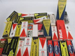 lot 131 image: Lot of Boxed Vintage Radio Tubes