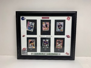 lot 275 image: Framed Group of BRETT FAVRE Football Cards