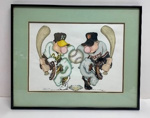 lot 276 image: Signed Original Artwork by ART CARR - 1989 World Series