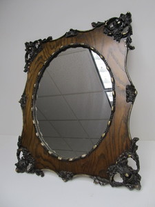 lot 295 image: Ornately Framed Vintage Wall Mirror