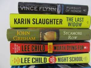 lot 169 image: Large Lot of Excellent Clean Hardcover SuspenseMysteryThriller Books