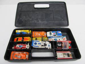 lot 246 image: Estate Lot Full Case of Vintage AURORA Complete Slot Cars