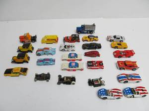 lot 248 image: LARGE lot of Vintage Slot Car Bodies - Some complete wChassis