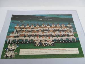 lot 251 image: Large Vintage 1965 MN Twins Team Photo - HAMMS BEER 