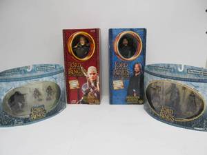 lot 253 image: Group of New in Box LORD OF THE RINGS Action Figures