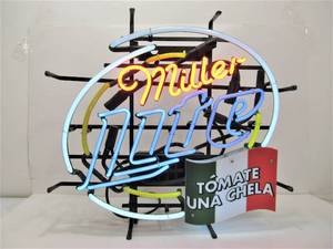 lot 219 image: Working MILLER LITE Tomate Una Chela Neon Beer SIgn