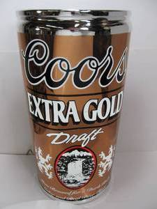lot 220 image: LARGE Vintage COORS Extra Gold Lighted Beer Can Sign