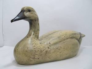 lot 310 image: Large Wooden Snow Goose 