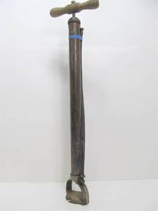 lot 312 image: Antique Automobile Brass Tire Pump