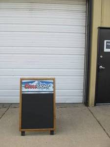 lot 340 image: Large Double Sided COORS LIGHT RestaurantBar Sandwich Board Sign