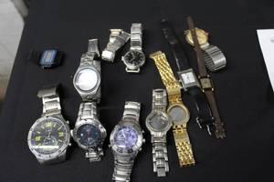 Lot of (10) Mens Wrist Watches