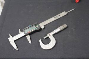 Lot of (2) Precision Instruments - Caliper, Micrometer