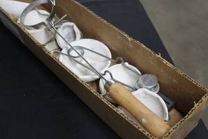 Lot of (5) Ceramic Crucible w Whip