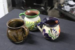 Lot of (3) Earthware Mugs
