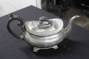 Vintage Stainless Steel Tea Pot