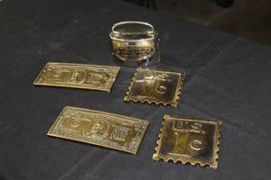 Lot of (4) Currency Plates with The North American Bank