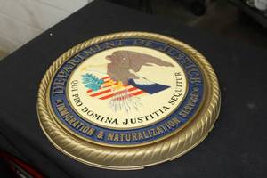 16 Department of Justice Plastic Plaque