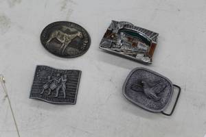 Lot of (4) Belt Buckles