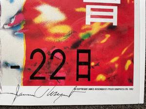 RARE James Rosenquist print signed