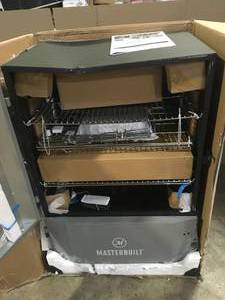Masterbuilt digital Charcoal Griddle, Grill and Smoker Combo in Black small dent see pictures  Customer Returns See Terms on Auction