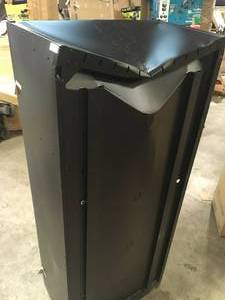 Husky 3-Piece Regular Duty Welded Steel Garage Storage System in Black (54 in. W x 75 in. H x 19 in. D) Damaged see pictures Customer Returns See Terms on Auction