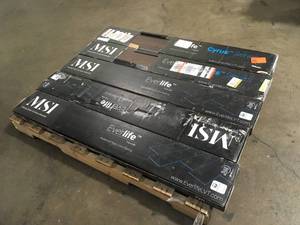 5 Boxes of MSI Woodland Antique Mahogany 7.13 in. W x 48.03 in. L Rigid Core Luxury Vinyl Plank Flooring (23.8 sq. ft.  case) Customer Returns See Terms on Auction