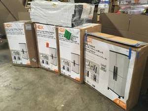 Lot of Assorted Utility Cabinets Various Sizes and Conditions Customer Return See Terms on Auction
