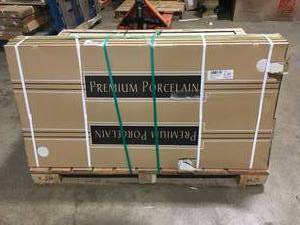 19 Boxes of  MSI Bianco Dolomite 24 in. x 48 in. Polished Porcelain Floor and Wall Tile (16 sq. ft.Case ) Customer Returns See Terms on Auction