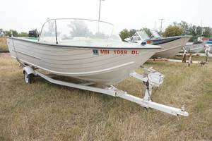 lot 71 image: 1995 Aero craft boat, trailer and Mercury motor
