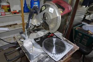 Tool Shop 10 Sliding Compound Miter Saw with Extra Blade