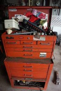 Rolling Tool Box - Loaded with Tools - Many Craftsman and S-K
