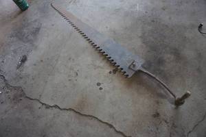 Antique One Man Crosscut Saw Blade - About 4 Long