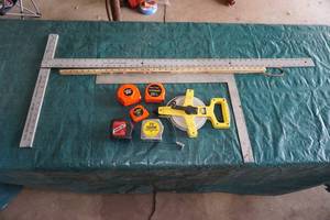 Tape Measures, Measure Stick, Squares