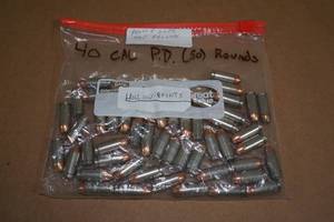 lot 95 image: 50 Loose Triton .40 S&W Police JHP Ammo