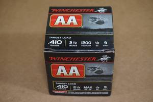 lot 116 image: 25 Winchester AA .410 Gauge 2-12 9 Shot Shotshells