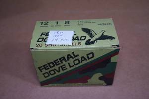 lot 124 image: 14 Federal Dove Load 12 Gauge 2-34 8 Shot Shotshells