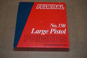 lot 150 image: 100 Federal No 150 Large Pistol Primers
